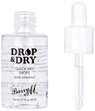 Kropelki przyspieszające wysychanie paznokci - Barry M Drop & Dry Quick Dry Nail Drops — Zdjęcie N2