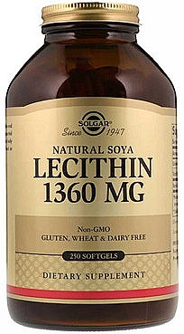 Naturalny suplement diety z lecytyną sojową, 1360 mg - Solgar Soya Lecithin — Zdjęcie N2