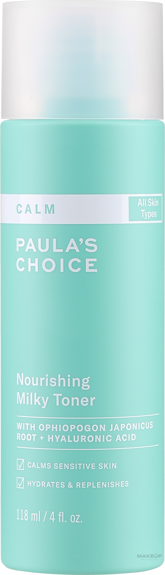 Odżywczy mleczny tonik do twarzy - Paula's Choice Calm Nourishing Milky Toner — Zdjęcie 118 ml