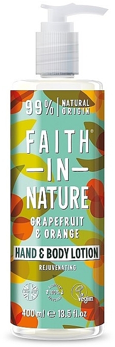 Balsam do rąk i ciała Grejpfrut i pomarańcza - Faith in Nature Grapefruit & Orange Hand & Body Lotion — Zdjęcie N1