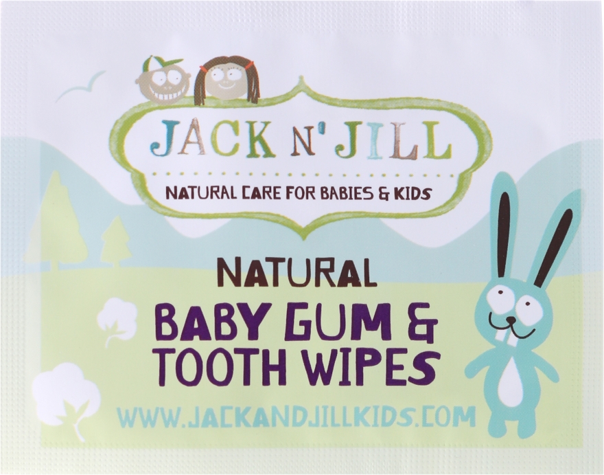 Chusteczki do czyszczenia dziąseł i zębów dla niemowląt - Jack N’ Jill — Zdjęcie N2