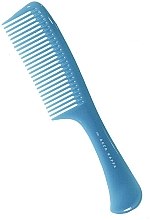 Grzebień do włosów, 230, niebieski - Acca Kappa Pettine Basic Con Manico — Zdjęcie N1