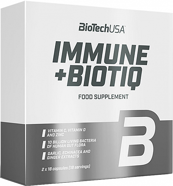 Kompleks witamin i minerałów - BiotechUSA Immune + Biotiq — Zdjęcie N1