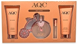 Kup AQC Fragrances Go Love - Zestaw (edt/100 ml + edt/15 ml + b/lot/120ml + sh/gel/120 ml)