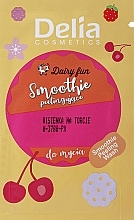 Smoothie peelingujące Wisienka na torcie - Delia Cosmetics Dairy Fun Peeling Smoothie Body Wash (próbka) — Zdjęcie N1