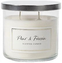 Świeca zapachowa w szkle Gruszka i frezja - Bispol Scented Candle Pearl & Freesia — Zdjęcie N1