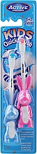 Kup Szczoteczki do zębów dla dzieci 3–6 lat, króliczki, różowa + niebieska - Beauty Formulas Kids Quick Brush