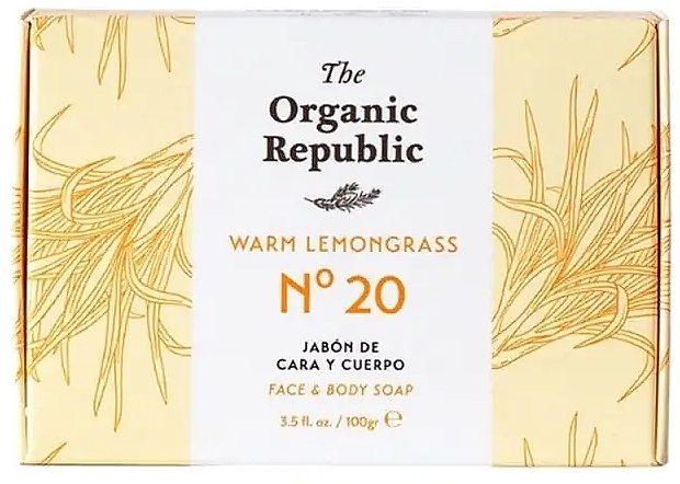 Mydło - The Organic Republic Lemongrass Face Body Soap — Zdjęcie N1
