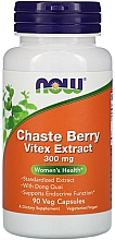 Suplement diety Niepokalanek pospolity, 300 mg - Now Foods Chaste Berry Vitex Extract — Zdjęcie N1