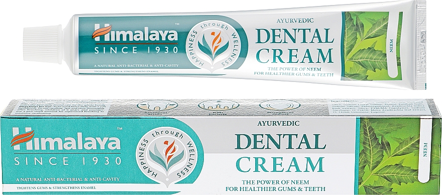 Pasta do zębów z ekstraktem z neem - Himalaya Herbals Dental Cream Power of Neem — Zdjęcie N1