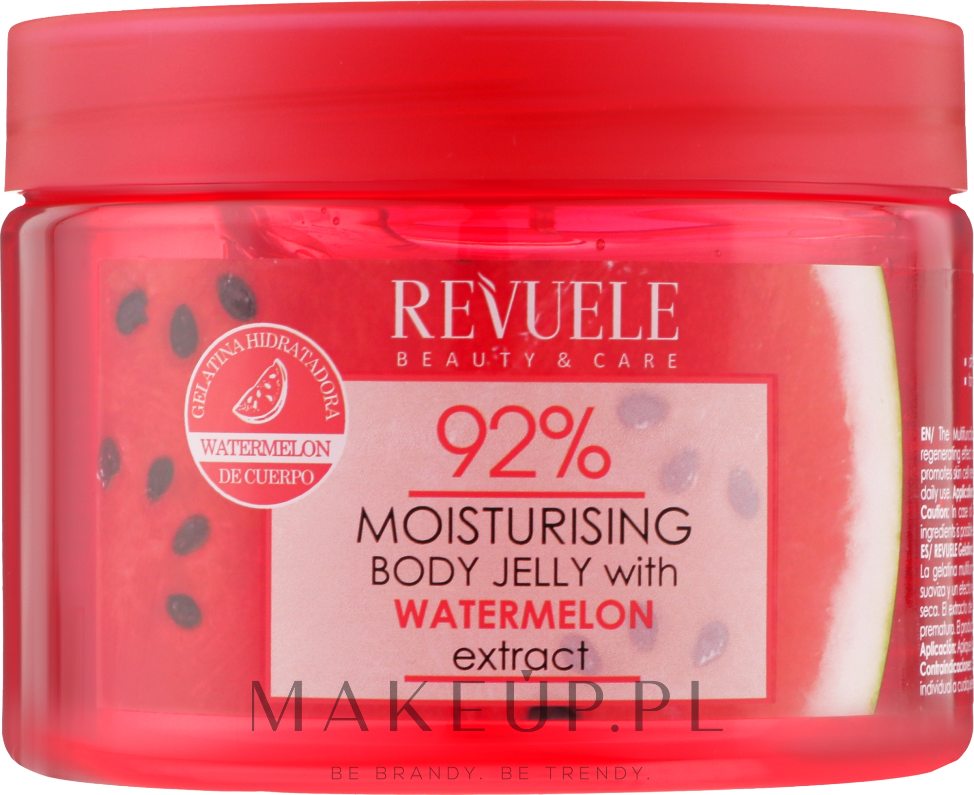 Galaretka do ciała z ekstraktem z arbuza - Revuele Body Jelly Moisturising Watermelon — Zdjęcie 400 ml