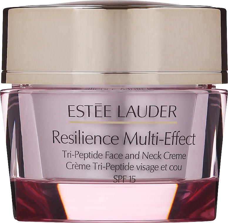 PRZECENA! Trójpeptydowy krem do twarzy i szyi do skóry normalnej SPF 15 - Estée Lauder Resilience Multi-Effect Tri-Peptide Face And Neck Creme * — Zdjęcie N2