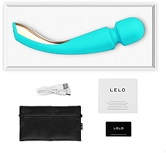 Masażer intymny, błękitny - Lelo Smart Wand 2 Large Aqua Massager Vibrator — Zdjęcie N3