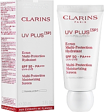 Kup Nawilżająco-ochronny fluid do twarzy SPF 50 - Clarins Uv Plus [5p] Multi-protection Moisturizing Screen SPF 50-PA+++