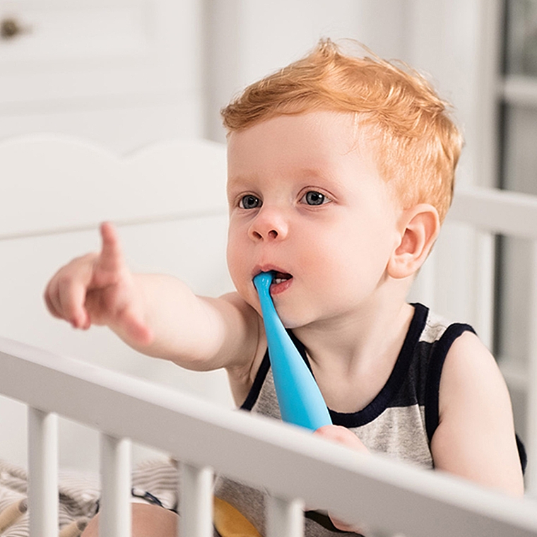 Elektryczna szczoteczka do zębów dla dzieci i niemowląt 0-5 lat - Foreo Issa Mikro Bubble Blue — фото N4