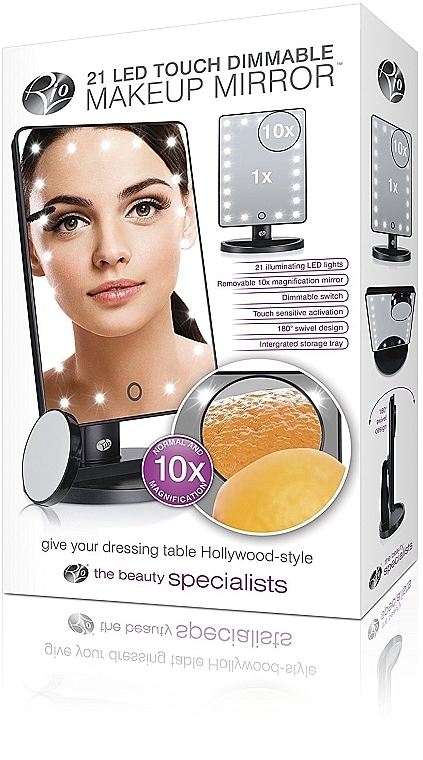 PRZECENA! Lusterko - Rio-Beauty 21 LED Touch Dimmable Makeup Mirror * — Zdjęcie N8