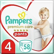 Kup Pieluchomajtki rozmiar 4 (9-15 kg), 58 szt. - Pampers Premium Care Pants