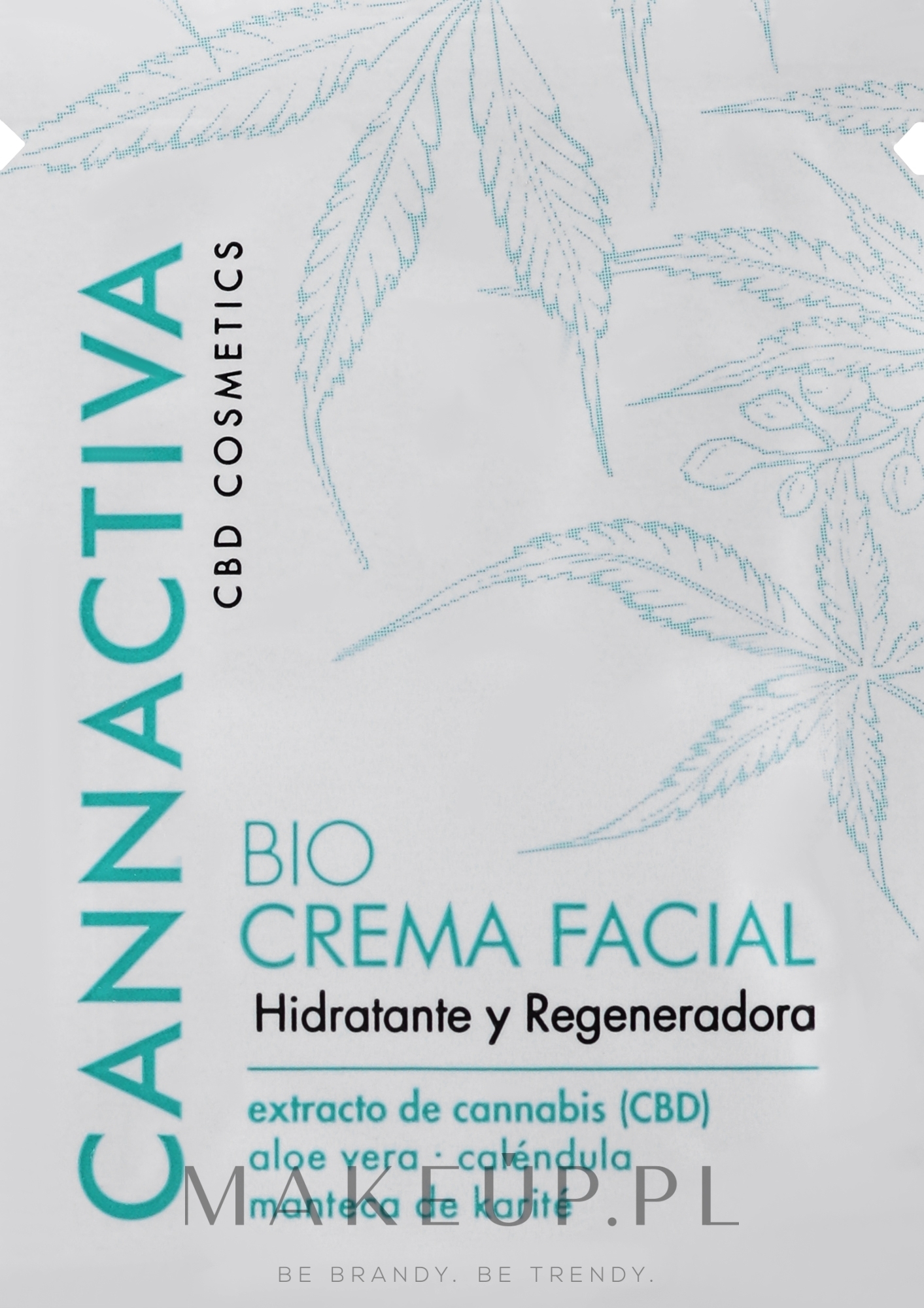 PREZENT! Nawilżający krem do twarzy - Cannactiva Moisturizing CBD Face Cream — Zdjęcie 2 ml