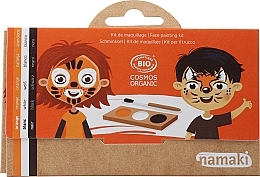Paleta kolorów do malowania twarzy - Namaki Make-up Set For Children Orange White Black — Zdjęcie N2
