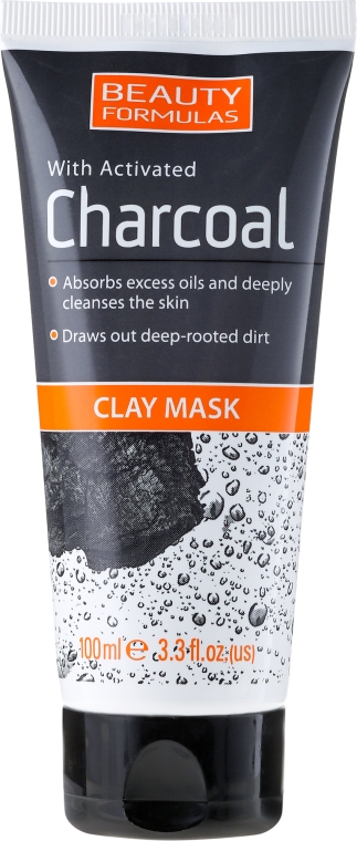 Maska glinkowa z węglem aktywnym - Beauty Formulas Charcoal Clay Mask — Zdjęcie N1