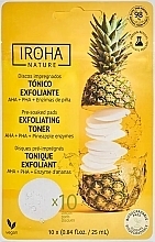 Kup Złuszczające i rozjaśniające płatki tonizujące z kwasem glikolowym i enzymami ananasa - Iroha Nature Exfoliating Toner Pre-soaked Pads