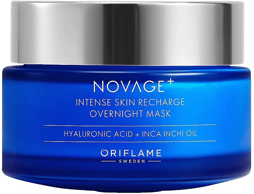 Maseczka na noc do intensywnej regeneracji skóry - Oriflame NovAge+ Intense Skin Recharge Overnight Mask — Zdjęcie N1