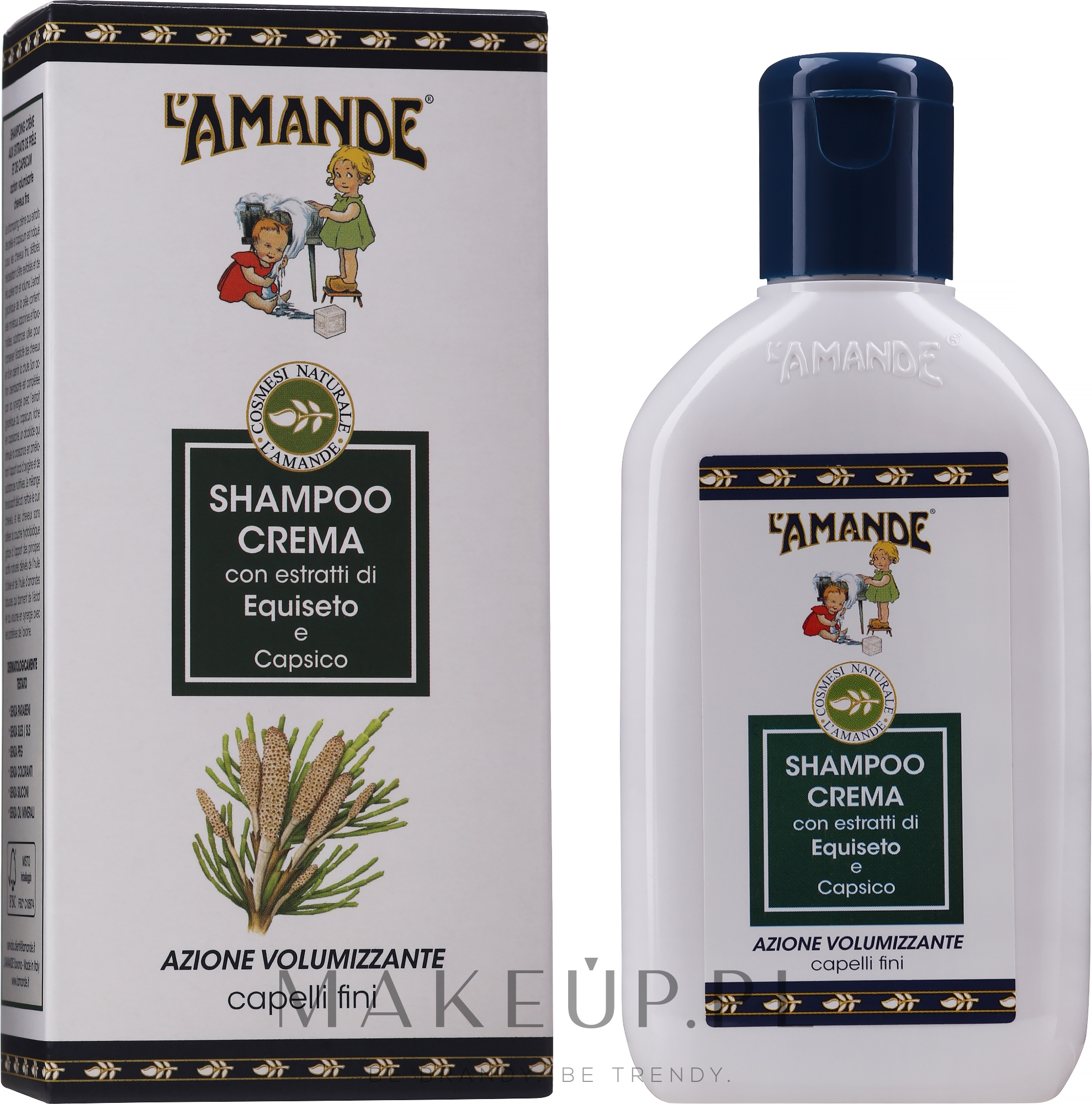Szampon w kremie zwiększający objętość - L'Amande Marseille Shampoo Crema — Zdjęcie 200 ml