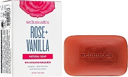 PREZENT! Naturalne mydło w kostce Róża i wanilia - Schmidt's Naturals Bar Soap Rose Vanilla — Zdjęcie N1