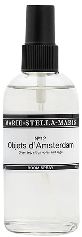 Spray do pomieszczeń Zielona herbata, cytrusy i szałwia - Marie-Stella-Maris No. 12 Objets d'Amsterdam Room Spray — Zdjęcie N1