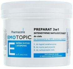 Intensywnie natłuszczający preparat 3 w 1 do ciała - Pharmaceris E Emotopic Lipid-Replenishing Formula 3in1 — Zdjęcie N2