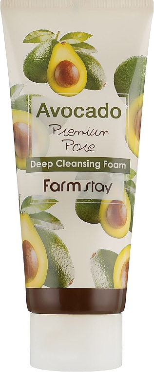 Pianka do mycia twarzy - FarmStay Avocado Premium Pore Deep Cleansing Foam — Zdjęcie N3
