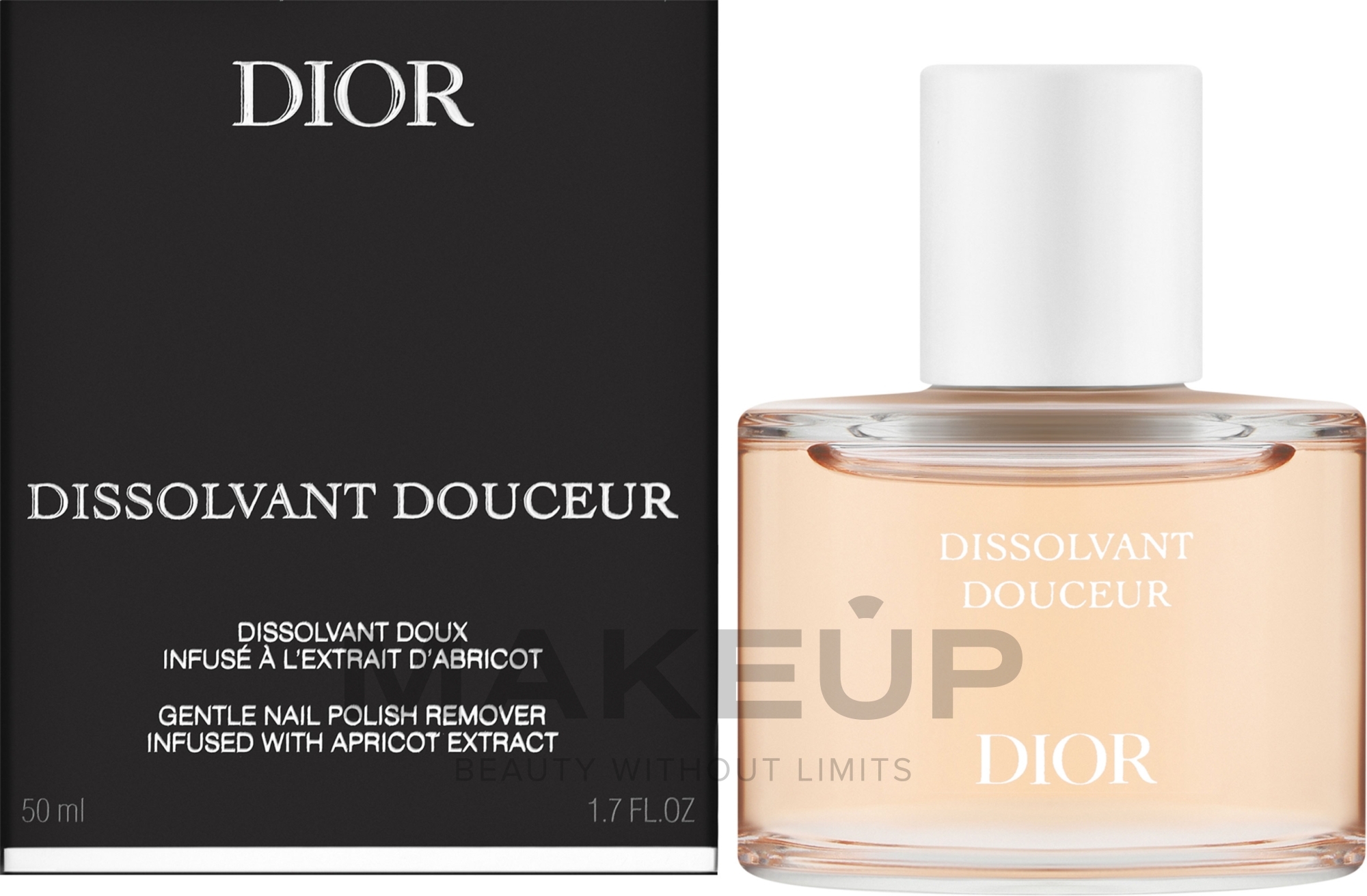 Zmywacz do paznokci - Dior Dissolvant Douceur Gentle Nail Polish Remover With Apricot Extract — Zdjęcie 50 ml