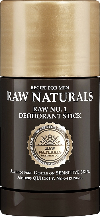 Dezodorant w sztyfcie dla mężczyzn - Recipe For Men RAW Naturals No. 1 Deodorant Stick — Zdjęcie N1