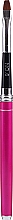 Pędzel do żelu nr 6, różowy - Silcare — Zdjęcie N1