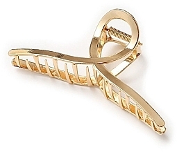 Spinka krab, metalowa, XL 12 cm, SP146, złota - Ecarla — Zdjęcie N1