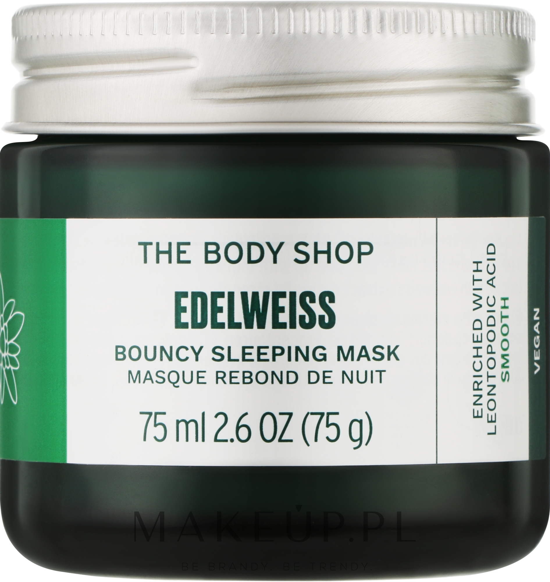 Maseczka do twarzy na noc - The Body Shop Edelweiss Sleeping Mask — Zdjęcie 75 ml