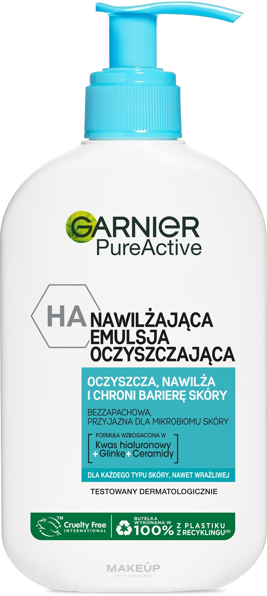 Nawilżająca emulsja oczyszczająca do twarzy - Garnier Pure Active — Zdjęcie 250 ml