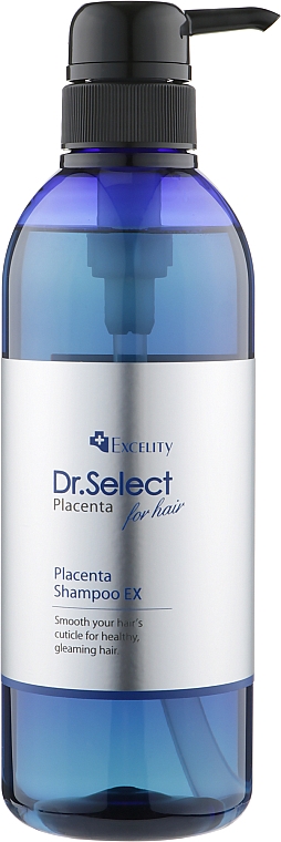 Skoncentrowany odmładzający szampon do włosów z placentą - Dr. Select Excelity Placenta Shampoo EX — Zdjęcie N1
