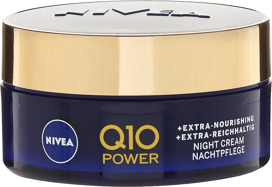 Przeciwzmarszczkowy odbudowujący krem na noc - NIVEA Visage Q10 Power Extra Night Cream — Zdjęcie N7