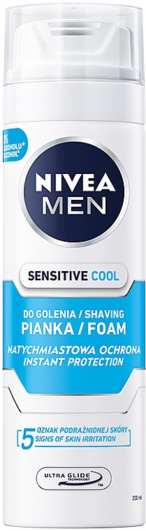 Chłodząca pianka do golenia - NIVEA MEN Shaving Foam — Zdjęcie N1