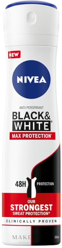 Antyperspirant Black & White - NIVEA Max Pro 48H Antiperspirant Spray — Zdjęcie 150 ml