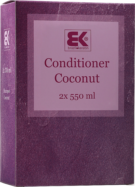 Zestaw - Brazil Keratin Intensive Coconut Conditioner Set (h/cond/550mlx2) — Zdjęcie N1