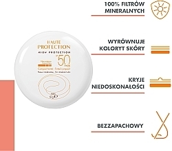 Ochronny podkład mineralny do skóry nadwrażliwej i alergicznej SPF 50 - Avène High Protection Tinted Compact — Zdjęcie N4