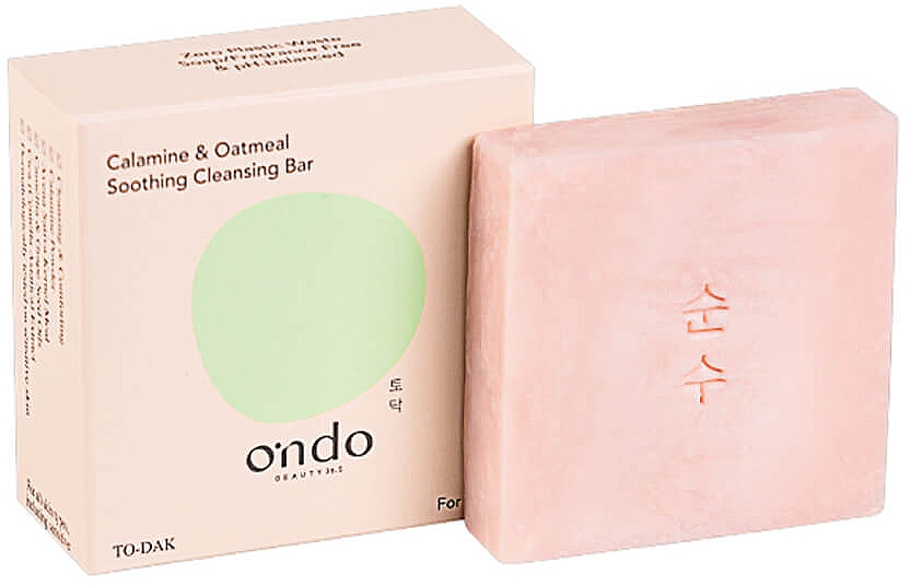 Mydło z owsem do twarzy i ciała - Ondo Beauty 36.5 Calamine & Oatmeal Soothing Cleansing Bar — Zdjęcie N1