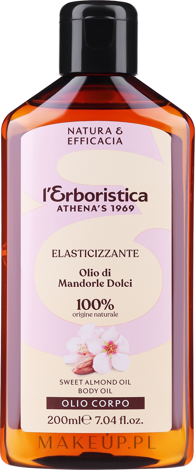 Naturalny olej ze słodkich migdałów - Athena's Erboristica 100% Puro Olio Mandorle Dolci — Zdjęcie 200 ml
