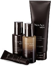 Przeciwstarzeniowy zestaw dla mężczyzn - Oriflame NovAge Men (cleanser 125ml + eye/gel 15ml + ser 50ml + gel 50ml) — Zdjęcie N10
