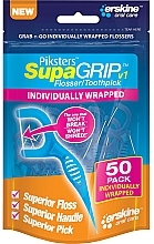 Kup Nić dentystyczna, 50 sztuk - Piksters SupaGrip Advanced Flosser Toothpicks