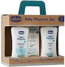 PRZECENA! Zestaw - Chicco Baby Moments (b/shm/200ml + cr/100ml + shm/200ml) * — Zdjęcie N1