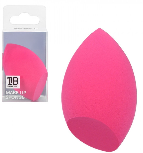 Gąbka do makijażu, różowa - Tools For Beauty Olive Cut Makeup Sponge Pink — фото N1