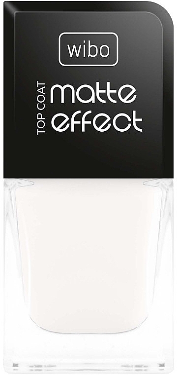 Top coat z matowym wykończeniem - Wibo Matte Effect Top Coat — Zdjęcie N1